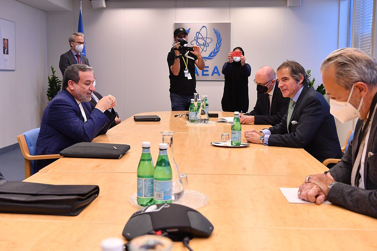Abbas Araghchi, now Iran's foreign minister, at an IAEA meeting